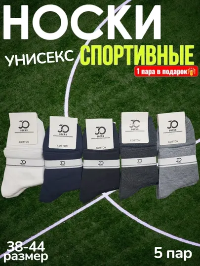Мужские носки, длинные, спортивные, комплект cостоит из 5-10 пар, размер 39-44