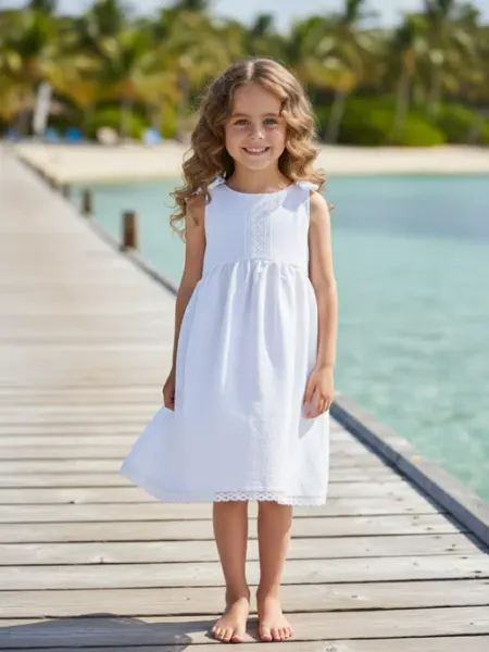 Milsaya kids Платье -сарафан для девочки летний, хлопок