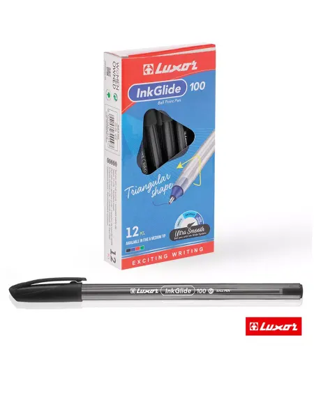 Luxor Ручка шариковая"InkGlide 100 Icy"0,7мм. 16701 12 Bx 12шт