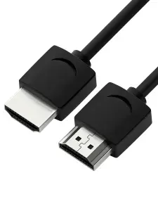 Ультратонкий короткий HDMI кабель 30см для монитора PS4 Xbox One SmartTV телевизора HDR 4:4:4 Ultra HD 4K 60Hz 3D 18.0 Гбит черный