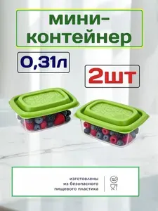 Набор контейнеров для еды, мини -2шт (0,31литра )