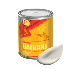 Краска для бетона и оцинковки GALVANA FINNTELLA,цвет KUISKAUS Светло-бежевый, 0,9л