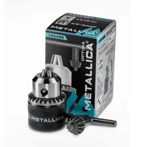 Патрон ключевой METALLICA Optima 1,0-10 мм, 3/8-24UNF, в коробке