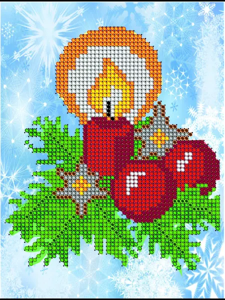 000 - ART- НАБОР ДЛЯ ВЫШИВАНИЯ КАРТИНЫ Вышивка детская китайским бисером 12*16 см Слоник