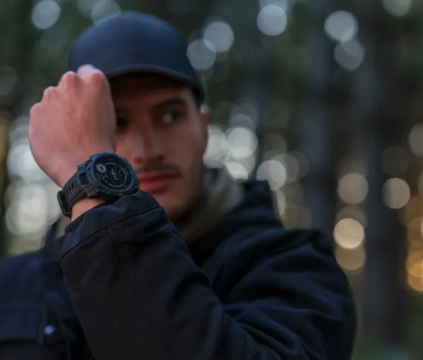 Смарт-часы мужские Garmin Instinct 3 Solar 45мм Tactical Edition Black 010-02934-50 GPS, Galileo и ГЛОНАСС, Европа