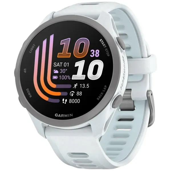Смарт-часы Garmin Forerunner 170 42.6 мм бело-голубой (010-03920-01)