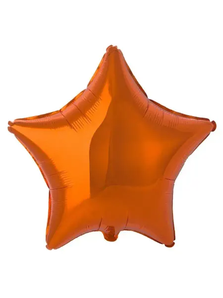 Весёлая затея Воздушный шар ЗВЕЗДА Металлик Orange
