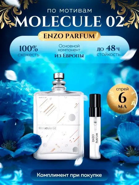 ENZO Parfum Стойкие духи масляные по мотивам Molecule 02 6 мл
