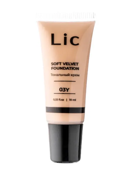 Lic Крем тональный для лица Soft Velvet 10 мл 03 Y