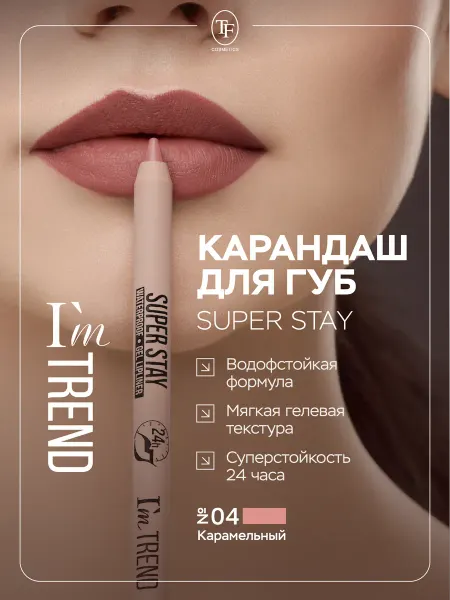 TF COSMETICS Карандаш для губ стойкий гелевый контурный, тон 04