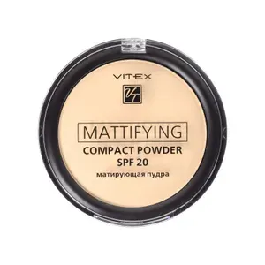 ВИТЭКС Пудра компактная матирующая для лица SPF20 тон 04 Sand beige