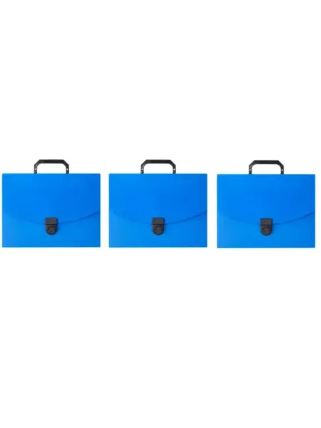 Attache Папка-портфель пластиковая A4 06 30мм синий