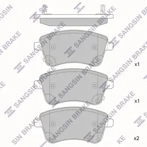 Колодки тормозные KIA Venga (09-) передние SANGSIN BRAKE SP1515