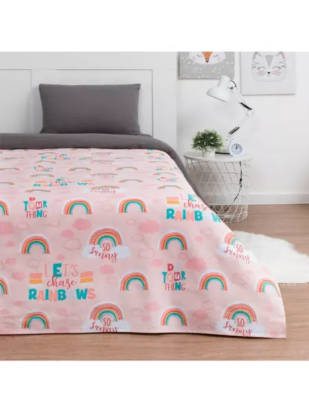 Этель Покрывало детское 1,5 сп Pink Rainbow, 145х210 см