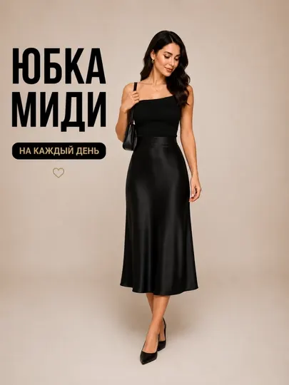 Женская миди юбка – для весны и лета, повседневная, в школу и офис