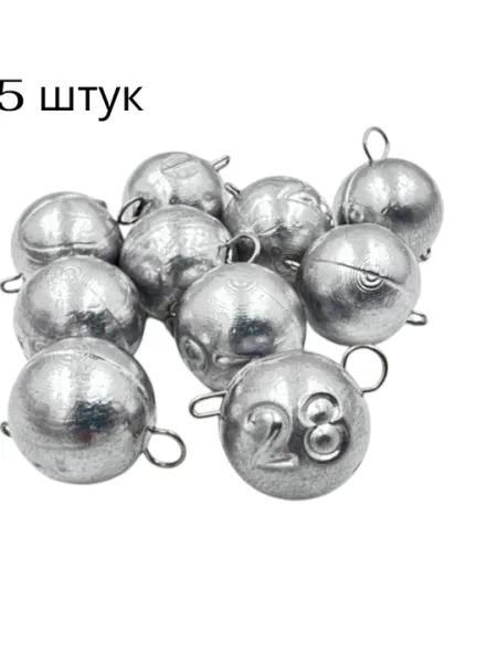 Рыболовные грузила “чебурашка” разных весов для резиновых приманок
