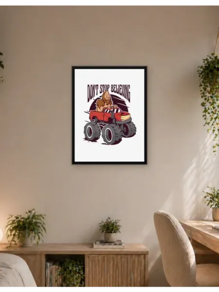 Postersbase Интерьерный постер снежный человек 1 30x40