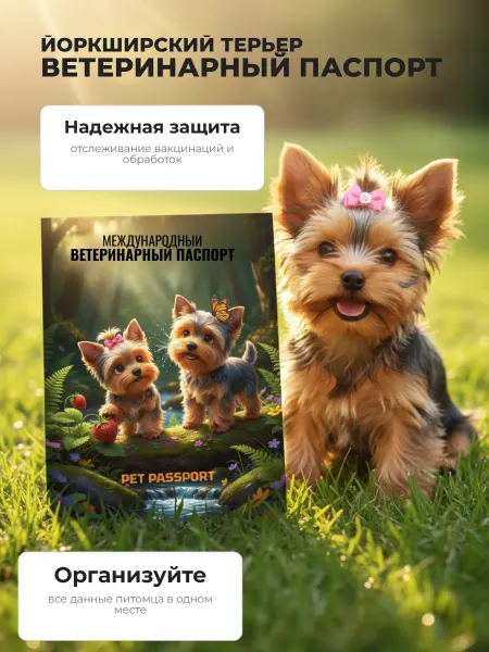 Паспорт ветеринарный междунар. Порода Йоркширский терьер