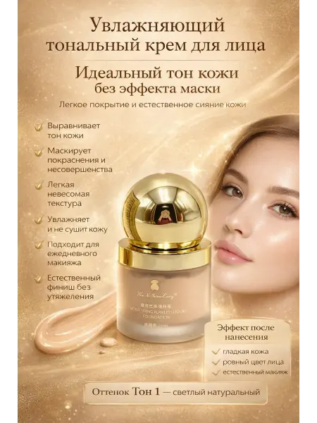 LI Liza Тональный крем для лица консилер тон 1