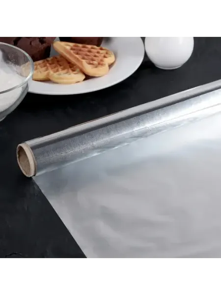 Фольга алюминиевая Gurmanoff 44 см × 10 м, 14 мкм, мягкая