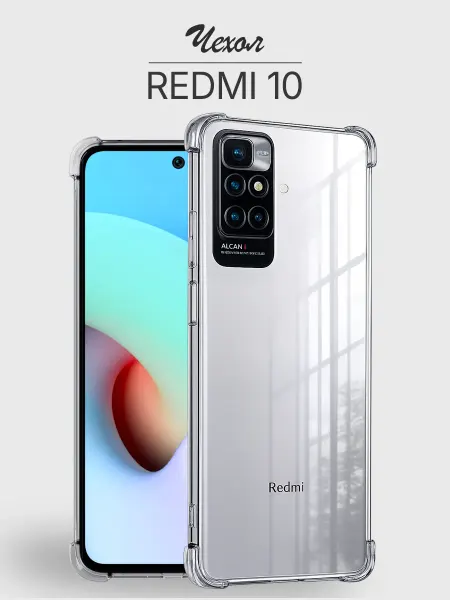Redmi Чехол 10 4G прозрачный противоударный