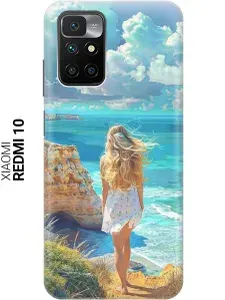 Силиконовый чехол на Xiaomi Redmi 10 с принтом "Безкрайнее море"