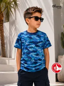 Футболка Ohana kids детская летняя хлопок 100% повседневная с принтом