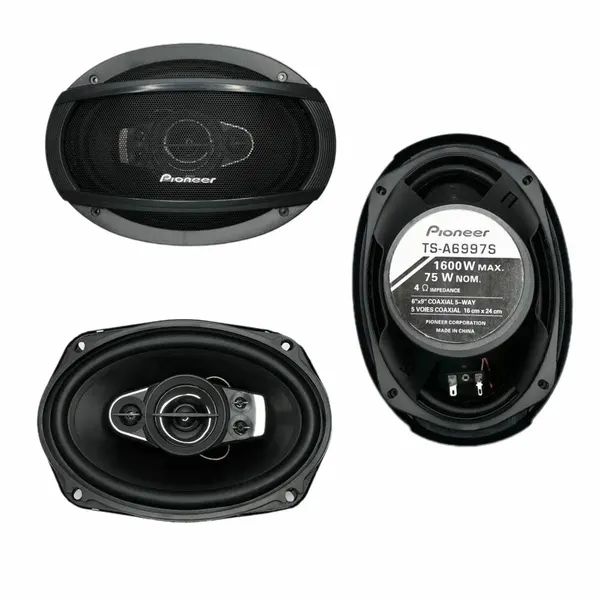 Автомобильные динамики Pioneer / Овалы (6х9.45 Дюйм.) 1000 Вт / Комплект из 2 штук / Коаксиальная акустика 3-х полосная.