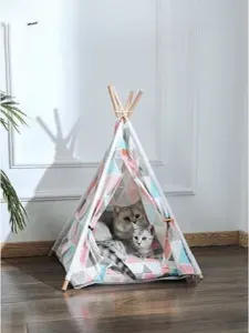 Лежанка закрытая для кошек и собак палатка вигвам домик