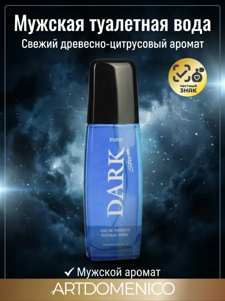 Artdomenico Туалетная вода Dark Storm дарк шторм 100ml муж