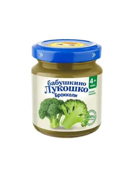 Бабушкино Лукошко Пюре капуста брокколи 100г стекло
