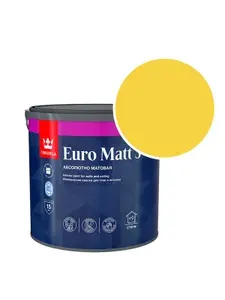 Краска интерьерная Tikkurila/Tikkivala Euro Matt 3 RAL 1018 (Цинково-желтый - Zinc yellow) 2,7 л