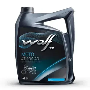Wolf MOTO 4T 10W-30 Масло моторное, Полусинтетическое, 4 л