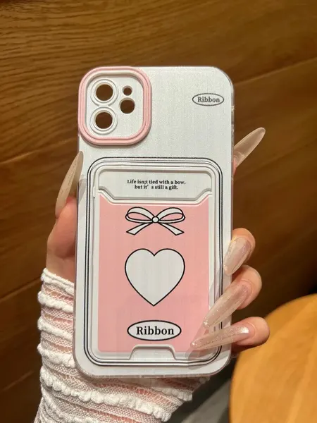 Чехол О'кейси, для iPhone 11, с отделением для карт, белый/розовый