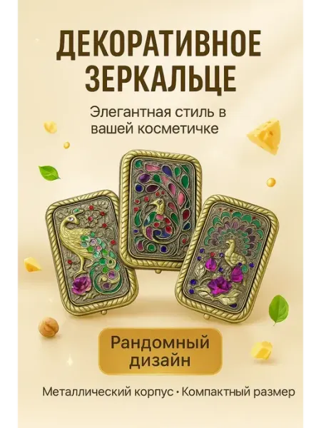Q Подарочное зеркало в винтажном дизайне металлический корпус