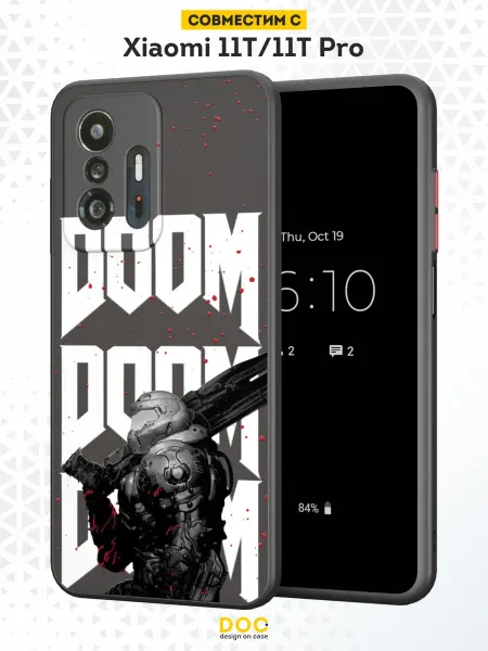 DesignOnCase Чехол Бампер на Xiaomi Mi 11t с принтом Doom