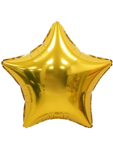 Holiville Шар Звезда Золото Gold, 12,5 см, 10 шт