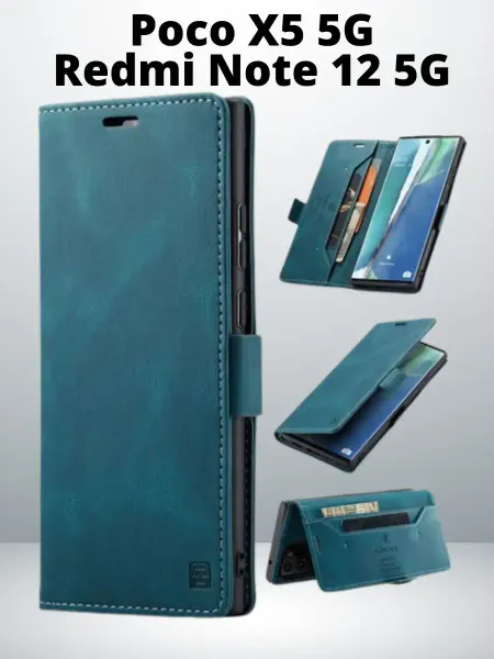 AksPhone Чехол на Poco X5 5G книжка Redmi Note 12 5G