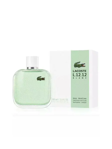 Подарок мужчине духи Lacoste L.12.12 Blanc Eau Fraiche лакост 100 мл