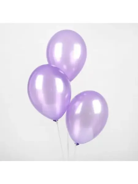 GLOBOS FESTIVAL S.A Шар латексный 12", металл, набор 50 шт, цвет сиреневый