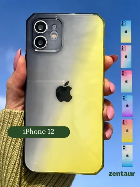 ZENTAUR Чехол на iPhone 12 с принтом градиент