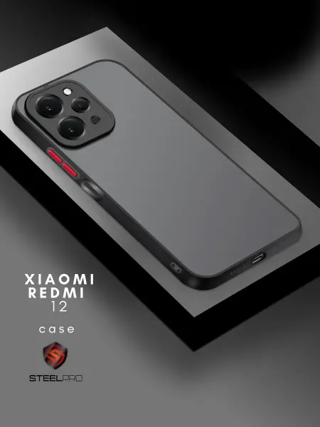 SteelPro Чехол на Xiaomi Redmi 12 Матовый редми 12