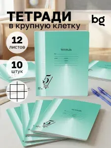 Тетрадь в крупную клетку для дошкольников 12 листов