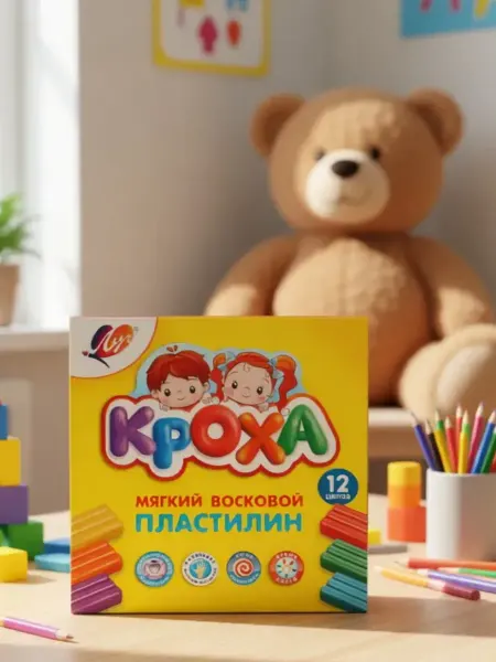 Луч (канцтовары) Пластилин Кроха 12 цветов