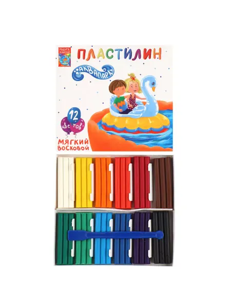Парк развлечений Пластилин набор 12 цветов