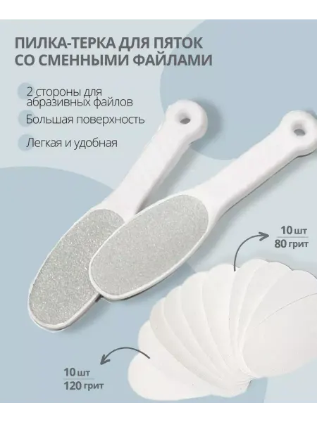 Perfect Professional Пилка-терка с файлами 80 120 грит (20шт)