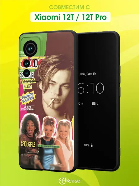 Kcase Чехол на Xiaomi 12T 12T Pro с принтом 2000е
