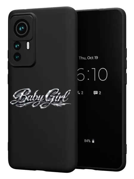 FACTORIA Чехол на Xiaomi 12T 12T Pro с принтом Надпись Baby Girl