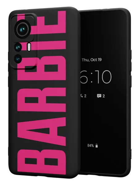 FACTORIA Чехол на Xiaomi 12T 12T Pro с принтом Надпись BARBIE
