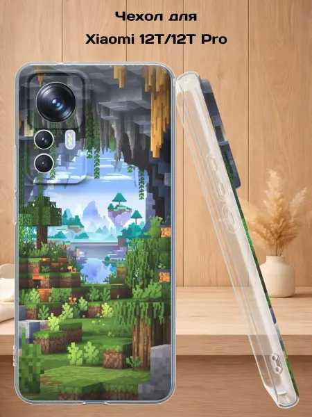 Case Style Чехол на Xiaomi 12T 12T Pro с принтом Minecraft
